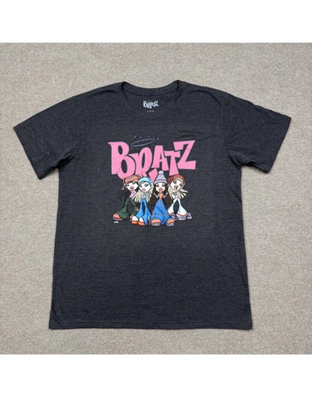 Bratz T Shirt Womens Size L Gray Short Sleeve Mad Engine Tee